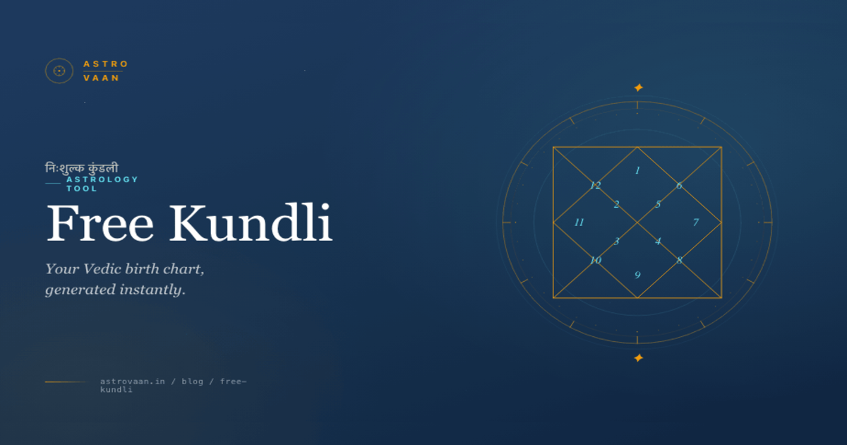 Generate Your Free Kundli Online | AstroVaan