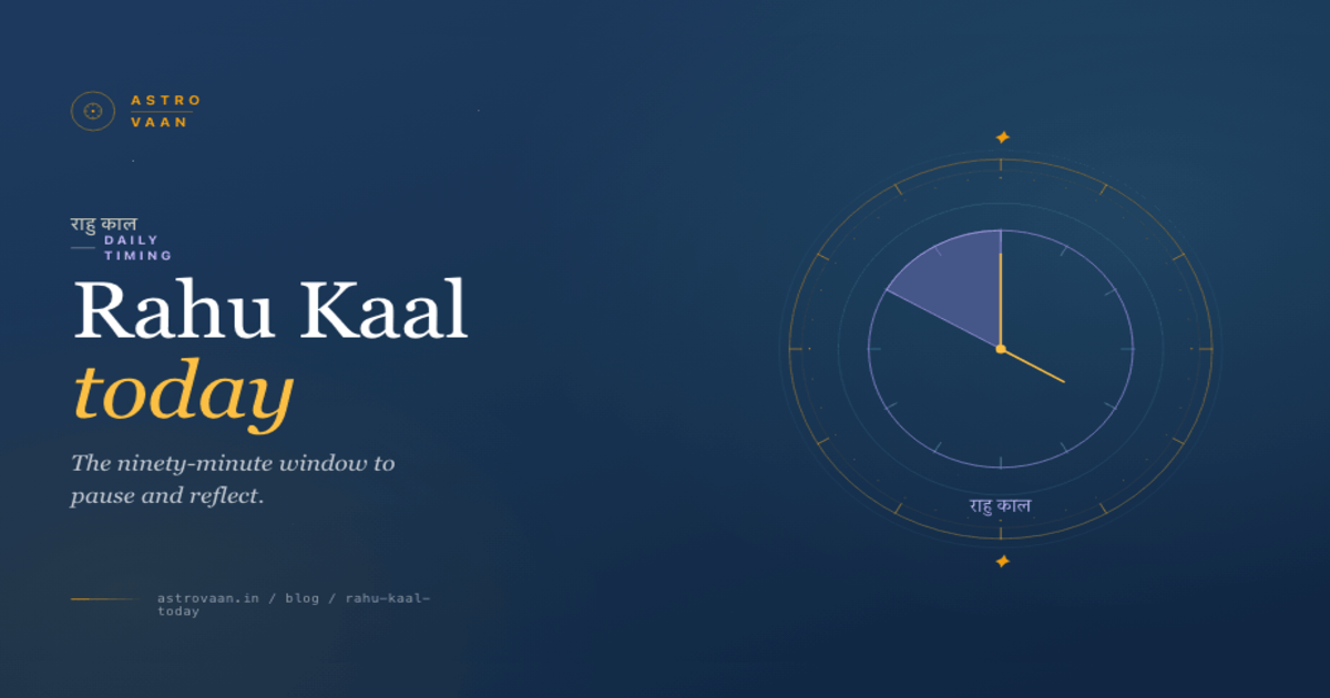 Rahu Kaal Today | AstroVaan